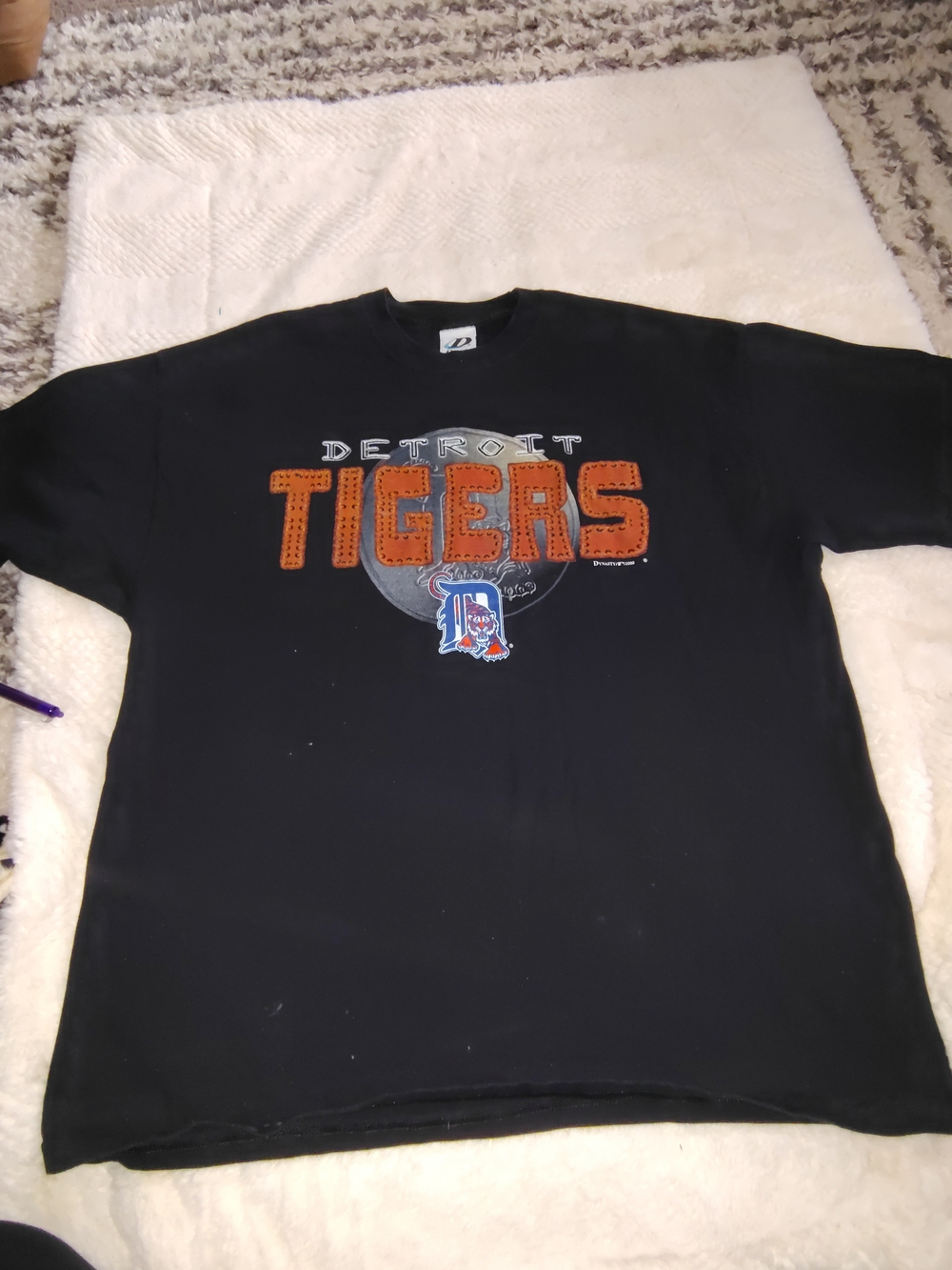 Detroit Tigers Black Graphic T-Shirt